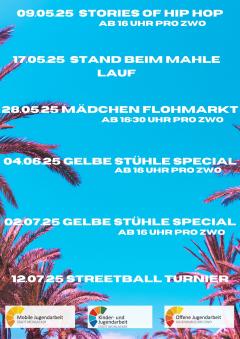 Programmübersicht "Summer Vibes"